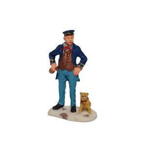 Lemax Captian and His First Mate Dog Nautical Retired 2.5"
